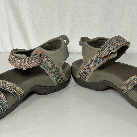 TEVA WOMEN TIRRA TAUPE MULTI STRAPPY SPORTS SANDALS Hiking US 9 - Picture 3 of 6